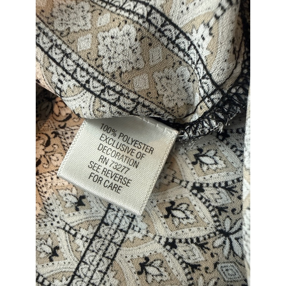 Dana Buchman Patterned Sleeveless Blouse‎ M - Picture 7 of 8
